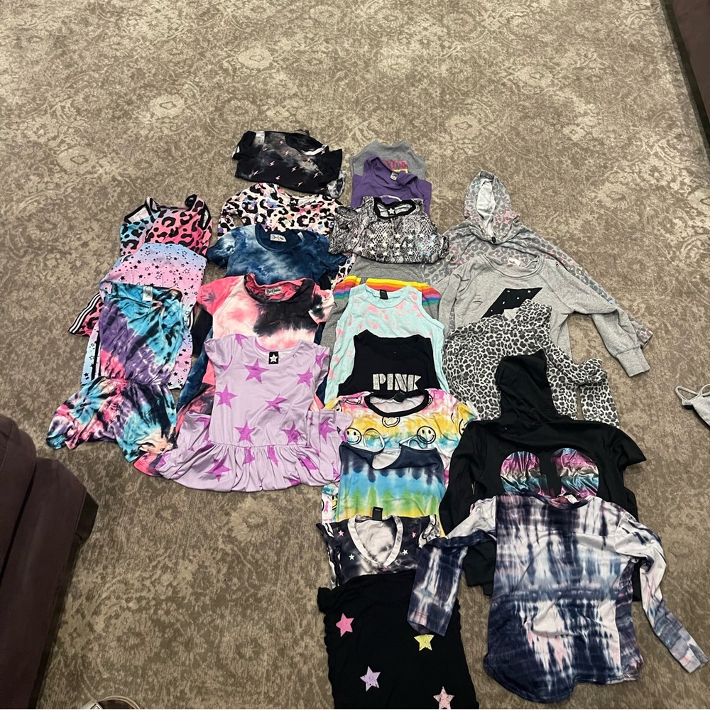 Rompers, dresses, tshirts and long sleeve shirts